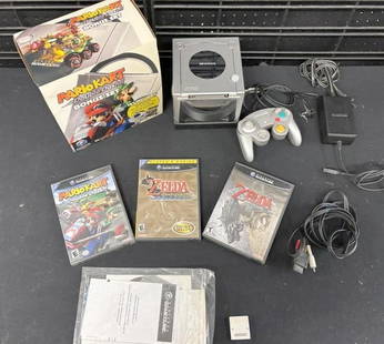 Nintendo Mario Kart Double Dash GameCube Bonus Set. THE SYSTEM IS UNTESTED AND MAY NOT WORK. The: Nintendo Mario Kart Double Dash GameCube Bonus Set. THE SYSTEM IS UNTESTED AND MAY NOT WORK. The GameCube box has been opened and played, but the copy of Mario Kart Double Dash is still sealed. This l