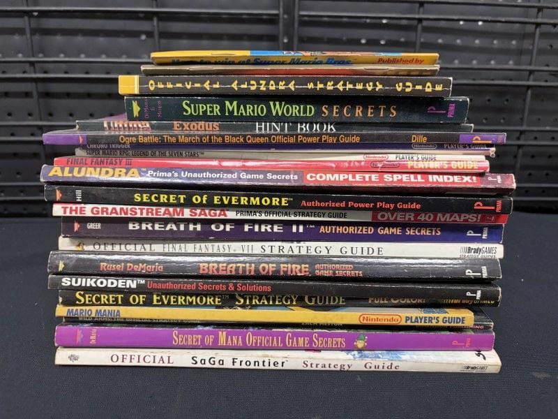 Lot of 18 video game strategy guides Prima/Nintendo. Guides include Ogre Battle (Prima, sealed), (1 of 7)