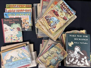Large lot of children's picture books. Conditions vary, none pristine. Includes three Jully Jump-Ups