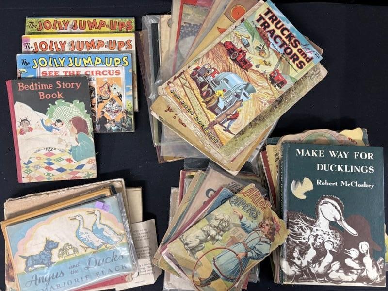 Large lot of children's picture books. Conditions vary, none pristine. Includes three Jully Jump-Ups (1 of 6)