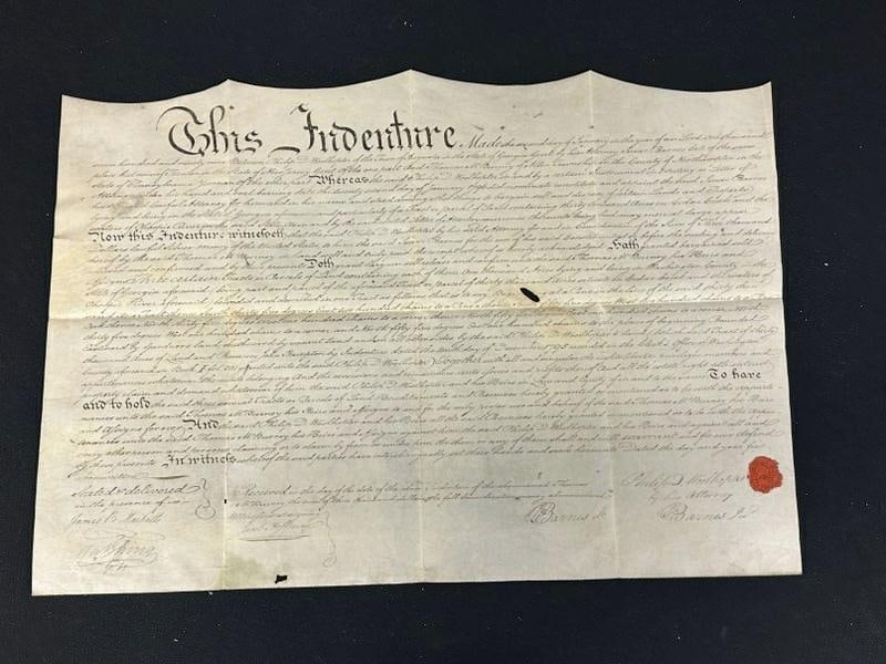 Interesting Indenture transcending the States of Georgia, Pennsylvania, and New Jersey regarding (1 of 8)