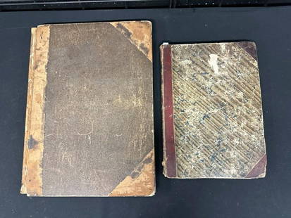 (2) 1830's bound Newpaper Publications….including THE ATLAS FROM 1832 * THE MOUNTAINEER 1838 &: (2) 1830's bound Newpaper Publications….including THE ATLAS FROM 1832 * THE MOUNTAINEER 1838 & 1839…..rough cover boards…...