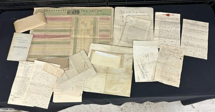 Archive of 25 plus documents of families TAPPEN, VAN NESS, & PENFIELD….POUGHKEEPSIE, NEWBURGH &: Archive of 25 plus documents of families TAPPEN, VAN NESS, & PENFIELD….POUGHKEEPSIE, NEWBURGH & SULLIVAN COUNTY….Includes deeds, wills, receipts, and letters. Also later genealogy, referring to th