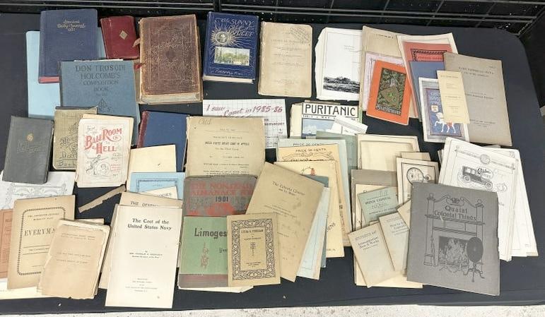Large lot of Ephemera, programs, pamphlets, americana, journals, etc. Many Pieces. Good Dealer Lot! (1 of 14)
