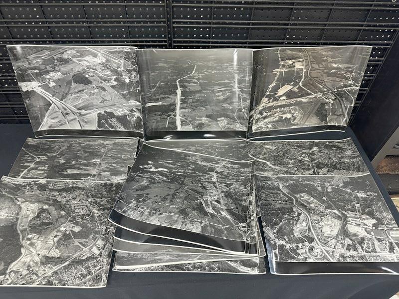 Collection of Large format 16x20" Aerial Photographs of Atlanta, Georgia. Approximately 20 silver (1 of 6)