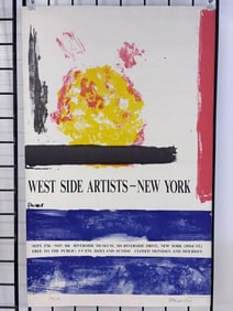 Signed/Numbered 1964 Theodoros Stamos West Side Artists New York Print. The print measures 23 7/8" x