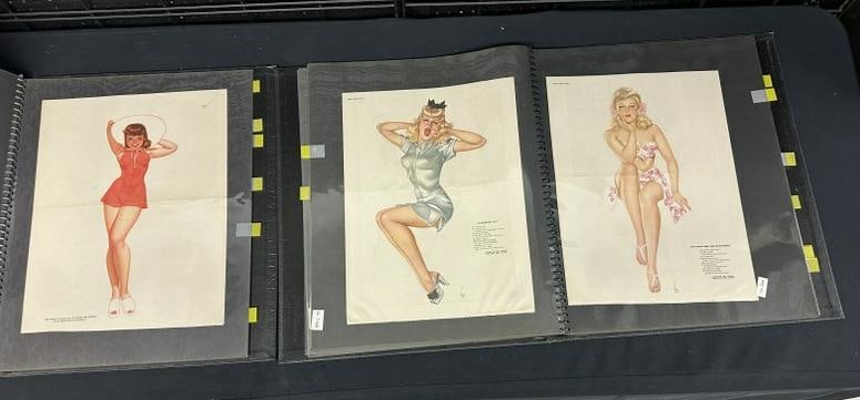 (2) binders with sleeves with (17) ESQUIRE PIN UP GIRL foldouts…nice overall condition, can ship (1 of 8)