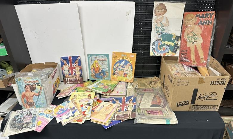 BIG lot PAPER DOLL and related ephemera, including books, etc….a lot there….great lot for a (1 of 1)