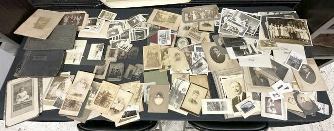 Misc. Old PHOTOGRAPH lot incl. tintypes, cabinet cards, snap shots, etc. (1 of 6)