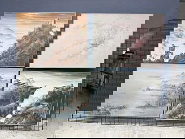 (4) large o/c Roland Partos paintings, all in nice estate condition. They all measure 36" x 48", in