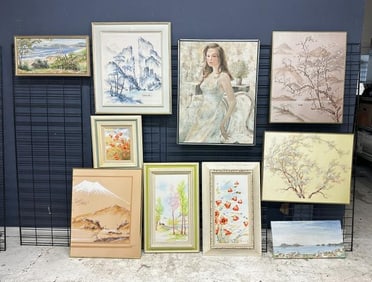 (10) Roland Partos o/c paintings, good variety, different sizes, all but one in not in a frame, to