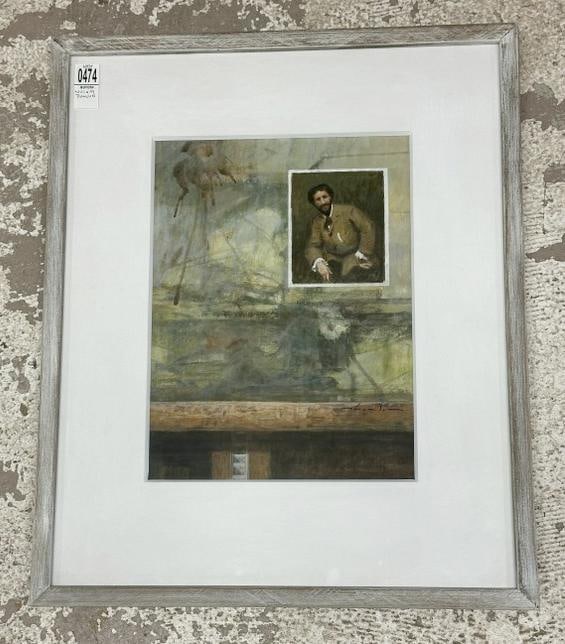 William Thomson ( 1931-2014 ) watercolor titled ( EASEL SERIES SARGENTS TEACHER ), fine condition, (1 of 4)