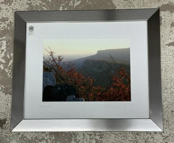 Linda T. Hubbard signed photograph titled ( SHAWANGUNK RIDGE ), 2/25, signed lower left. Nicely