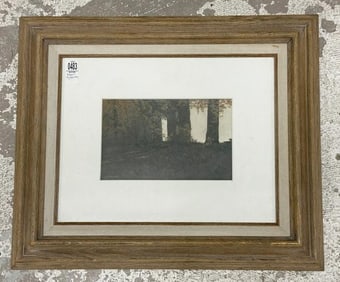 Robert Highsmith (Born 1920) egg tempera landscape, titled ( LIGHT THROUGH THE MAPLES ), signed