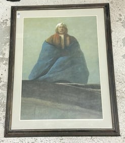 William Thomson ( 1931-2014 ), large w/color titled ( WIND SERIES - SEARCH FOR REMBRANDT ), with