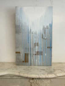 David Ellis (Born 1971) mixed media on wood panel, directly from the Artist's Hudson Valley storage