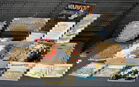 Big Misc. BEER & LIQUOR advertising lot, includes some signs, bottle openers, caps, a few bottles,