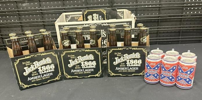 (3) full six packs of JACK DANIELS 1866 CLASSIC & (1) full six pack of THE BOWERY in cans….. (1 of 1)