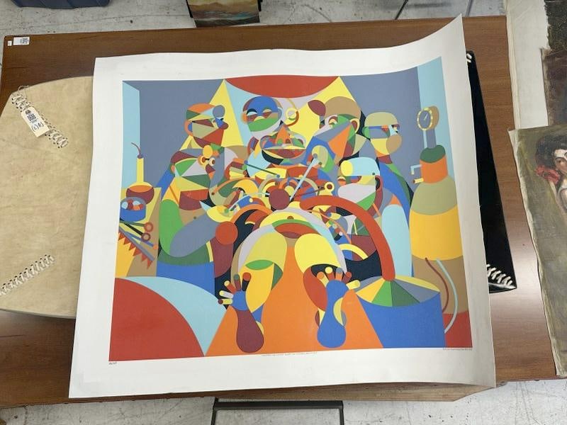 Sergio Gonzales-Tornero (Born 1927)  limited edition signed serigraph, number 28 of 250, titled ( (1 of 4)