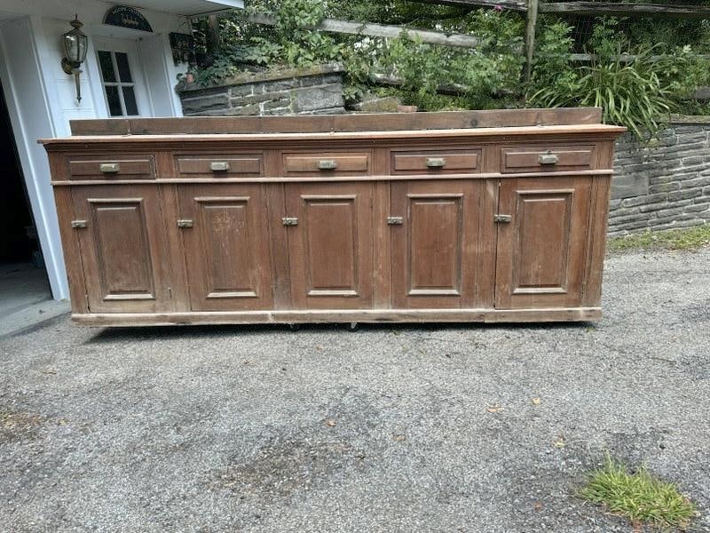 Wonderful old country counter, originally from old farm office in Hudson Valley, stayed in the (1 of 3)