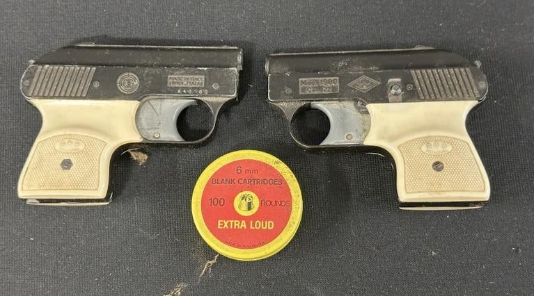 (2) BREVETTATA starter pistols, very nice estate condition. ( 22 blanks ), found in local estate. (1 of 1)