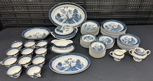 Japanese (75) pieces of (DOUBLE PHOENIX IRONSTONE ) dishes from Asian estate in Hudson Valley. A few
