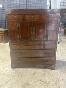 Asian chest, from Hudson Valley estate of a Korean family, structurally sound, has some wear to