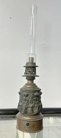 H. DARDONVILLE FRENCH MECHANICAL LAMP, from local estate, chimney intact, no key….( possibly