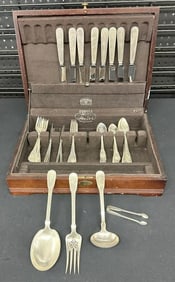 TIFFANY & CO. Sterling Silver flatware set ( GRAMERCY Pattern ), from Hudson Valley estate,