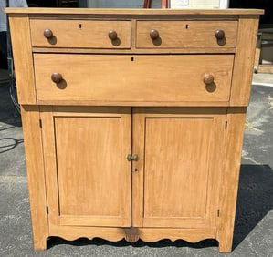 Hudson Valley pine jelly cupboard, structurally sound, nice finish, from Hudson Valley estate.