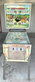 Bally Bow and Arrow circa 1970's pinball machine, backglass and playing field in very nice