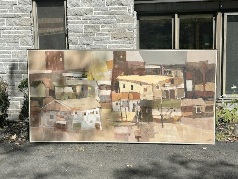 Stefan Lokos (1913 - 1994) "Best" Mid Century Impressionist o/c Cityscape we ever sold! From a fine (1 of 6)