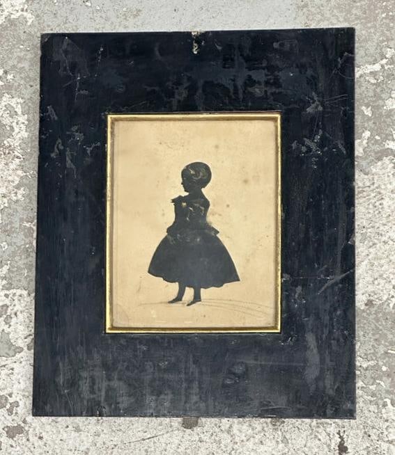 1846 silhouette identified (Jane Smith ) with label on back, Edinburgh Dealers label n back as: 1846 silhouette identified (Jane Smith ) with label on back, Edinburgh Dealers label n back as pictured ( JAMES HANNAFORD ). From old time Hudson Valley Antique Dealers estate. This hung in her home, 