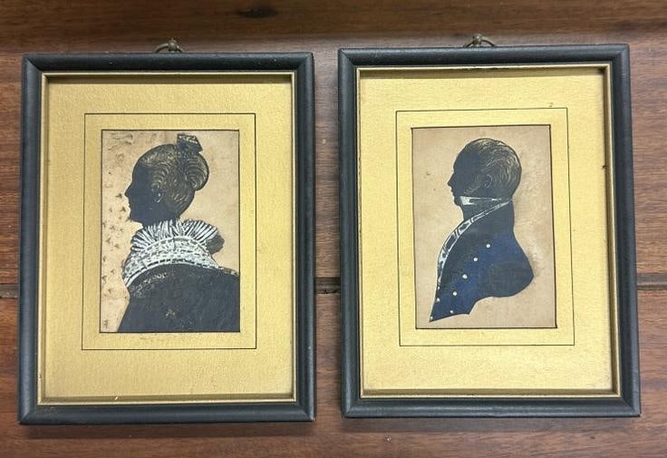 18th or early 19th c painted miniature portraits, unsigned, in matching later frames. From Hudson (1 of 6)