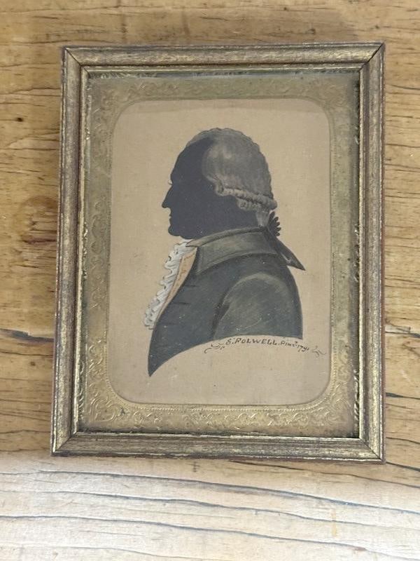 Samuel Folwell (1765 - 1813) miniature portrait of George Washington. From Hudson Valley estate of (1 of 5)