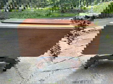 Period Empire table that was reworked with the leaves folding differently, from local estate,