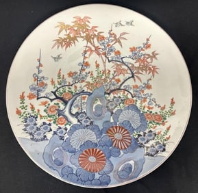 Japanese IMARI 16" across charger, from Hudson Valley estate. In very nice estate condition.