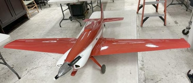 Large radio controlled airplane model, nice overall condition, from home of the builder, measures