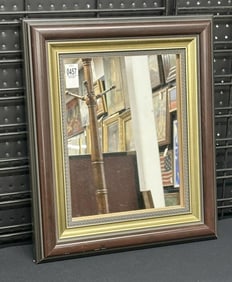 MACKENZIE - CHILDS LTD. Decorative mirror, dated ( 1983 ) on back, measures 19.5" x 16.5", nice