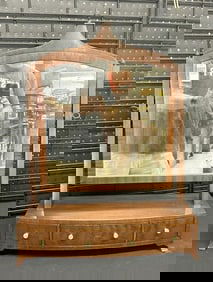 Circa 1920's mahogany shaving mirror with (3) drawers, from Albany, N.Y. estate, nice clean