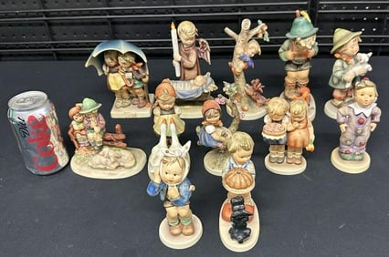 (12) HUMMELS, nice overall condition, from estate in Hudson Valley, to show scale the tallest