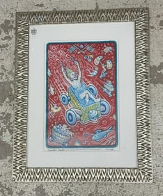 Kingston New York Artists Soap Box Derby print, initialed ( HAAR ), excellent condition, nicely