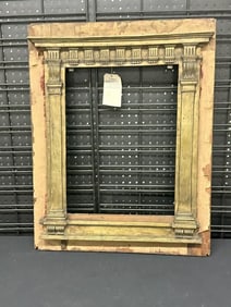 Heavy bronze frame mounted on wood frame, with old Tepper Gallery NYC auction tag on it, unsure of