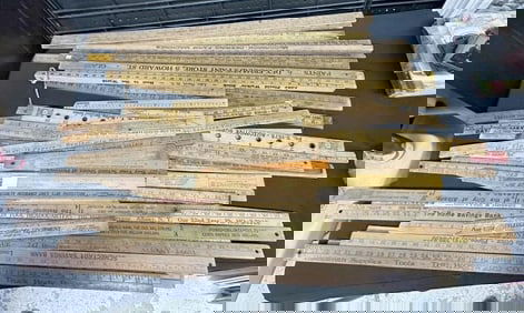 Big lot ALBANY NY and surrounding towns advertising rulers and yardsticks, from estate collection in