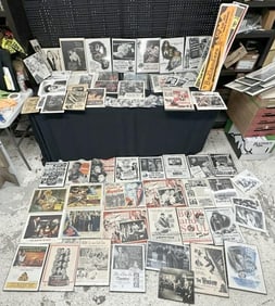BIG lot MOVIE memorbilia, most all professionaly shrink wrapped with foam core backing, with thick