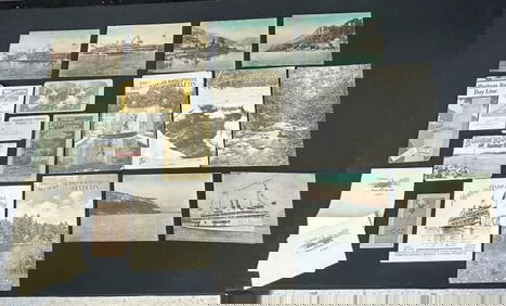 Hudson Valley & Catskills ephemera lot to include oversized postcards, booklets, and