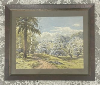 Charles Grant Davidson (1865 - 1945) w/color landscape, signed lower left, fine condition, nicely