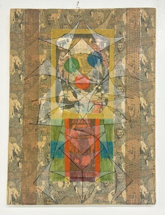 Dan Gottschalk (1919 - 1979) mixed media on canvas titled ( THE CIRCUS BALLET ), signed and titled (1 of 3)