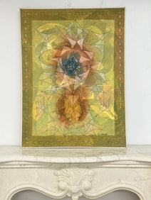 Dan Gottschalk (1919 - 1979) Mixed Media on canvas titled ( SPRING BALLET ), dated 1977. Nice estate