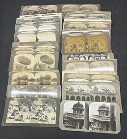 (85) stereoviews of INDIA, all real photo…..good lot for a dealer or collector…..